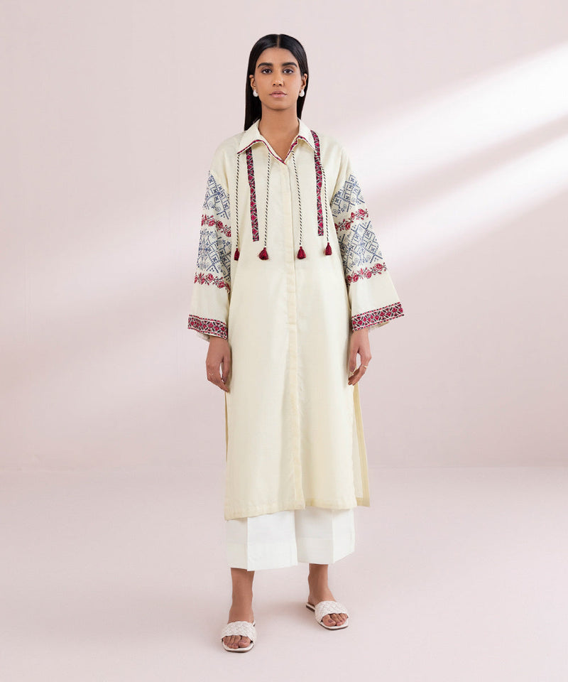 Embroidered Dobby Shirt