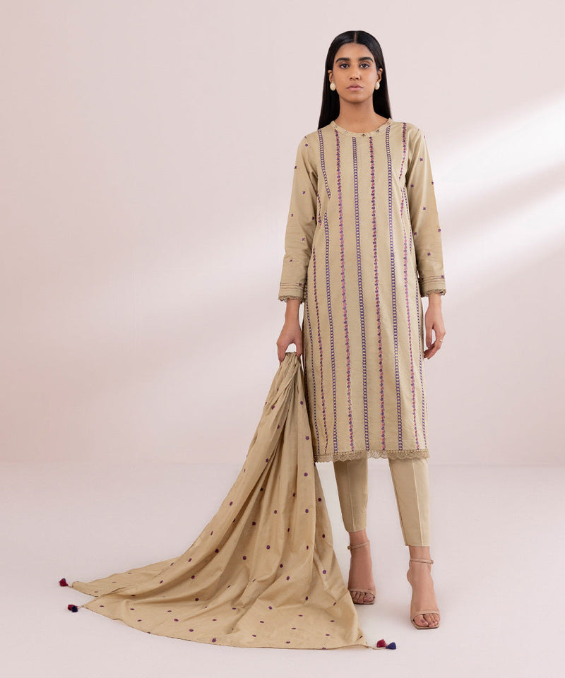 Embroidered Voile Dupatta