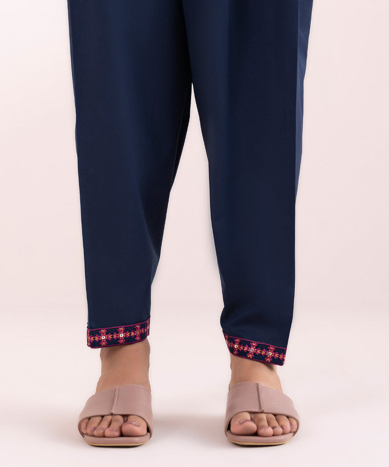 Embroidered Cambric Shalwar