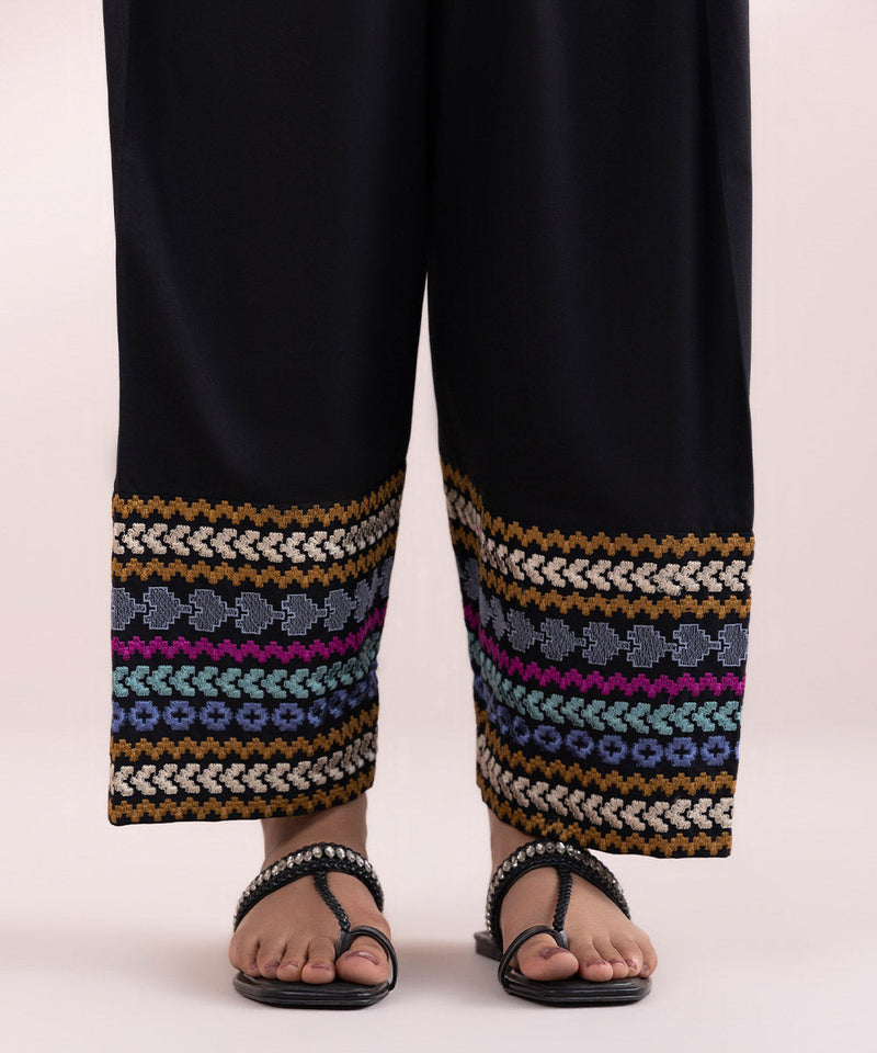 Embroidered Cambric Shalwar