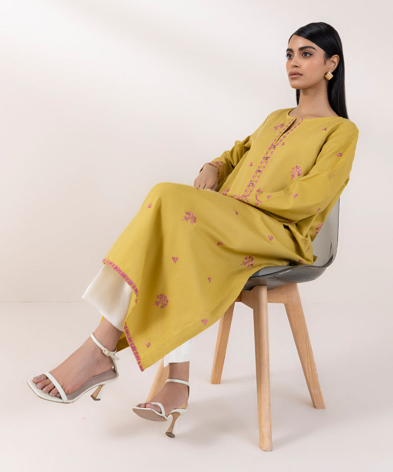 Embroidered Dobby Shirt