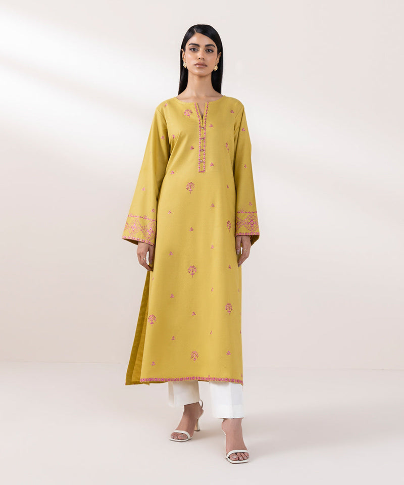 Embroidered Dobby Shirt