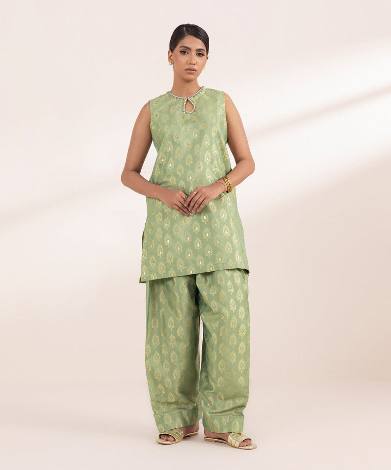 Embellished Jacquard Shirt