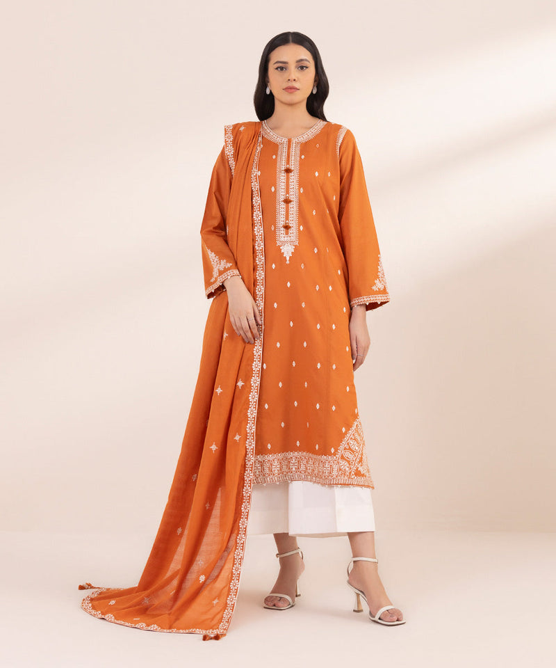 Embroidered Voile Dupatta