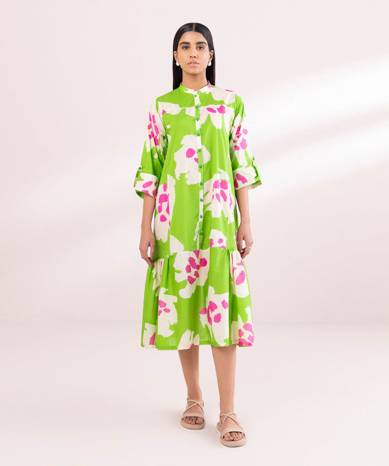 Printed Lawn Tier Dress