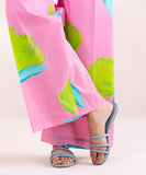 Printed Cambric Flared Pants