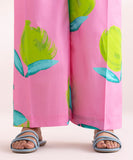 Printed Cambric Flared Pants