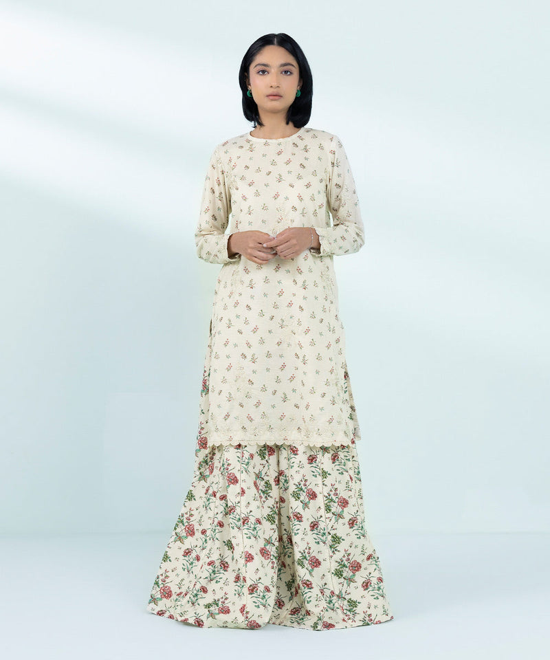 Embroidered Zari Lawn Shirt
