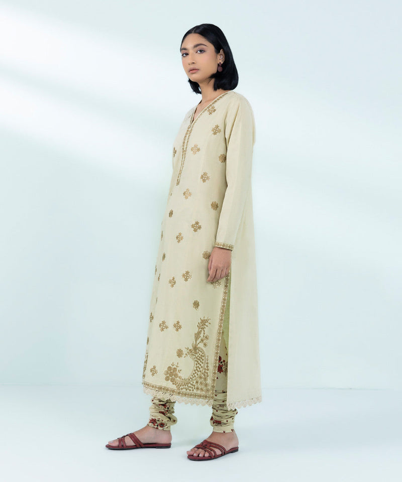 Embroidered Cotton Jacquard Shirt