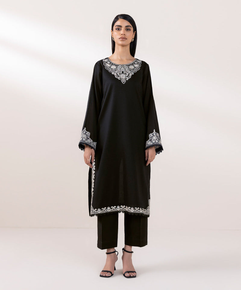 Embroidered Dobby Shirt