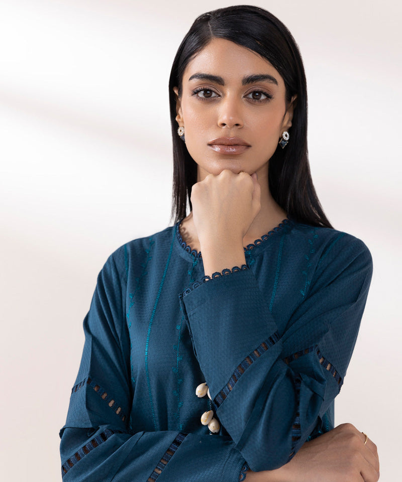 Embroidered Dobby Shirt