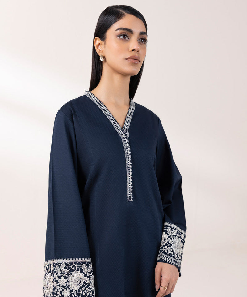 Embroidered Dobby Shirt