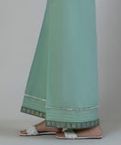 Block Printed Cambric Flared Pants