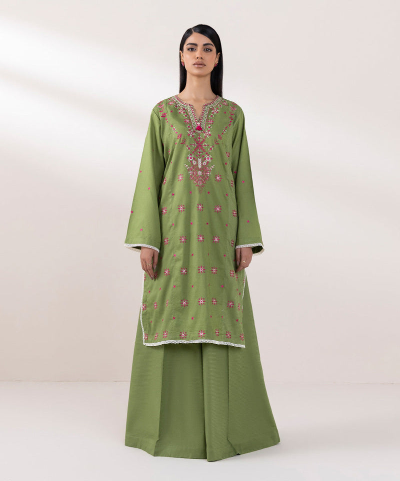 Embroidered Dobby Shirt