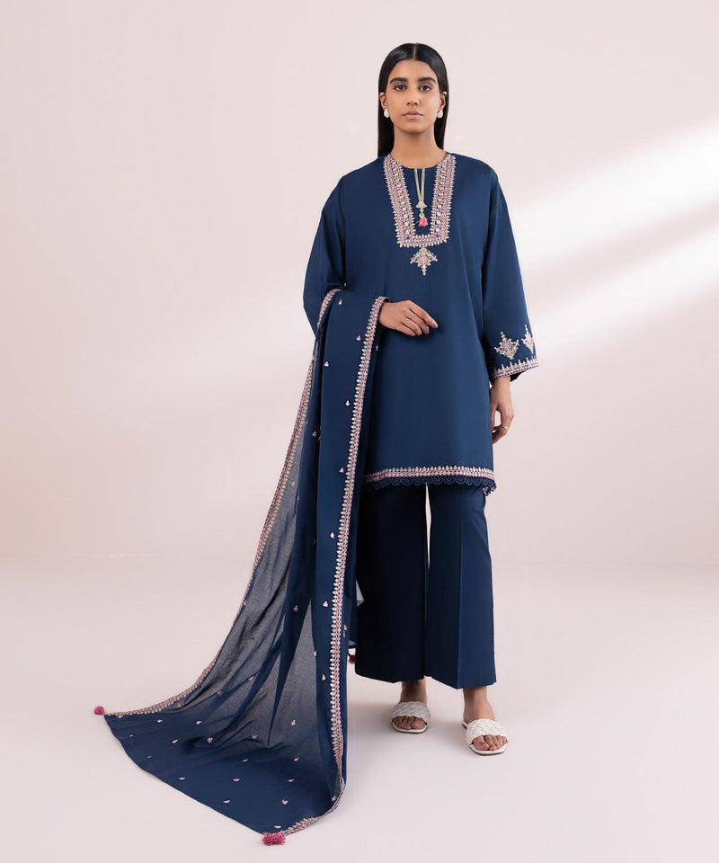 Embroidered Voile Dupatta