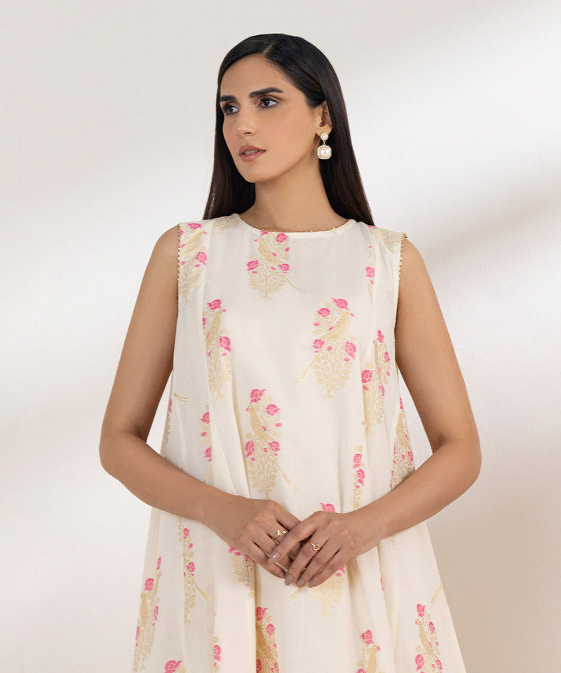 Flared Jacquard Shirt