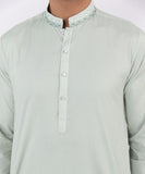 Embroidered Cotton Dobby Suit