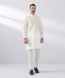 Schiffli Embroidered Cotton Suit