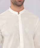 Schiffli Embroidered Cotton Suit