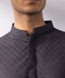 Schiffli Embroidered Cotton Suit