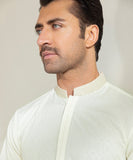 Embroidered Cotton Jacquard Kurta