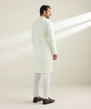 Embroidered Cotton Jacquard Kurta