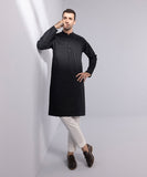 Embroidered Cotton Jacquard Kurta