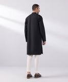 Embroidered Cotton Jacquard Kurta