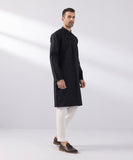 Embroidered Cotton Jacquard Kurta