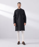 Embroidered Cotton Jacquard Kurta