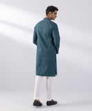 Embroidered Cotton Jacquard Kurta