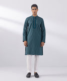 Embroidered Cotton Jacquard Kurta