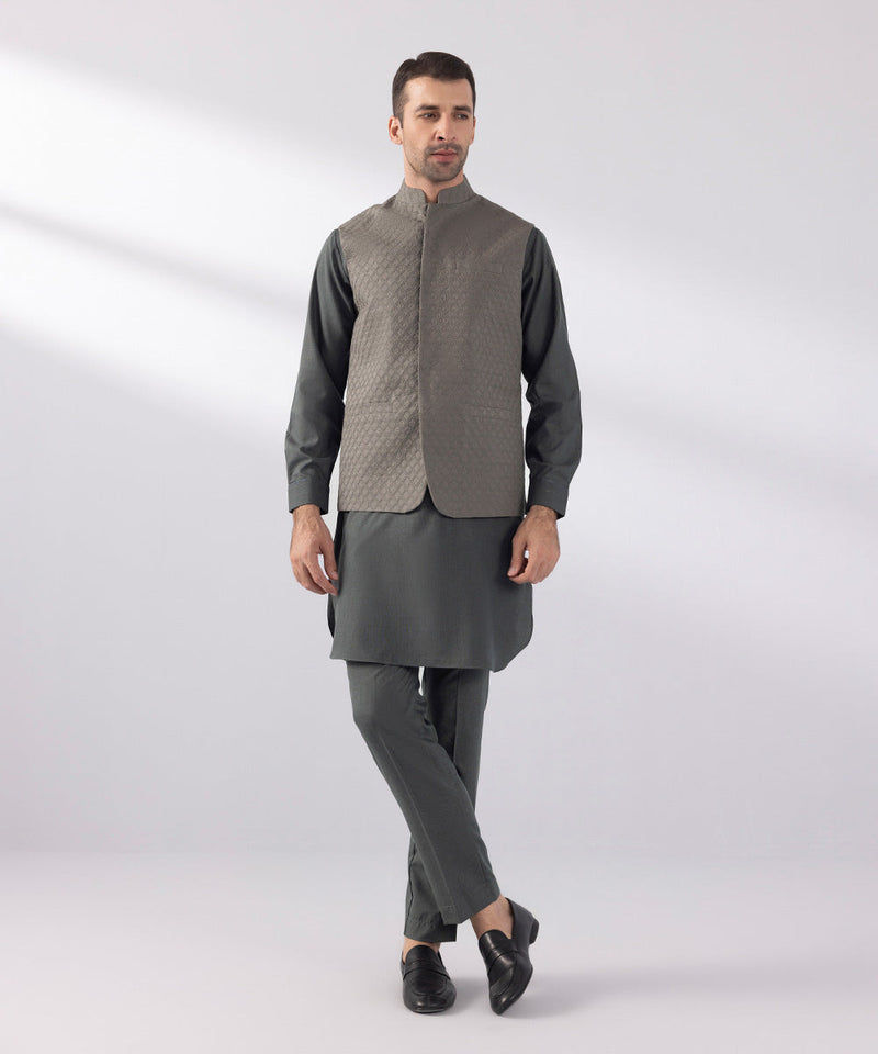 Schiffli Embroidered Waistcoat