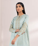 Embroidered Raw Silk Shirt