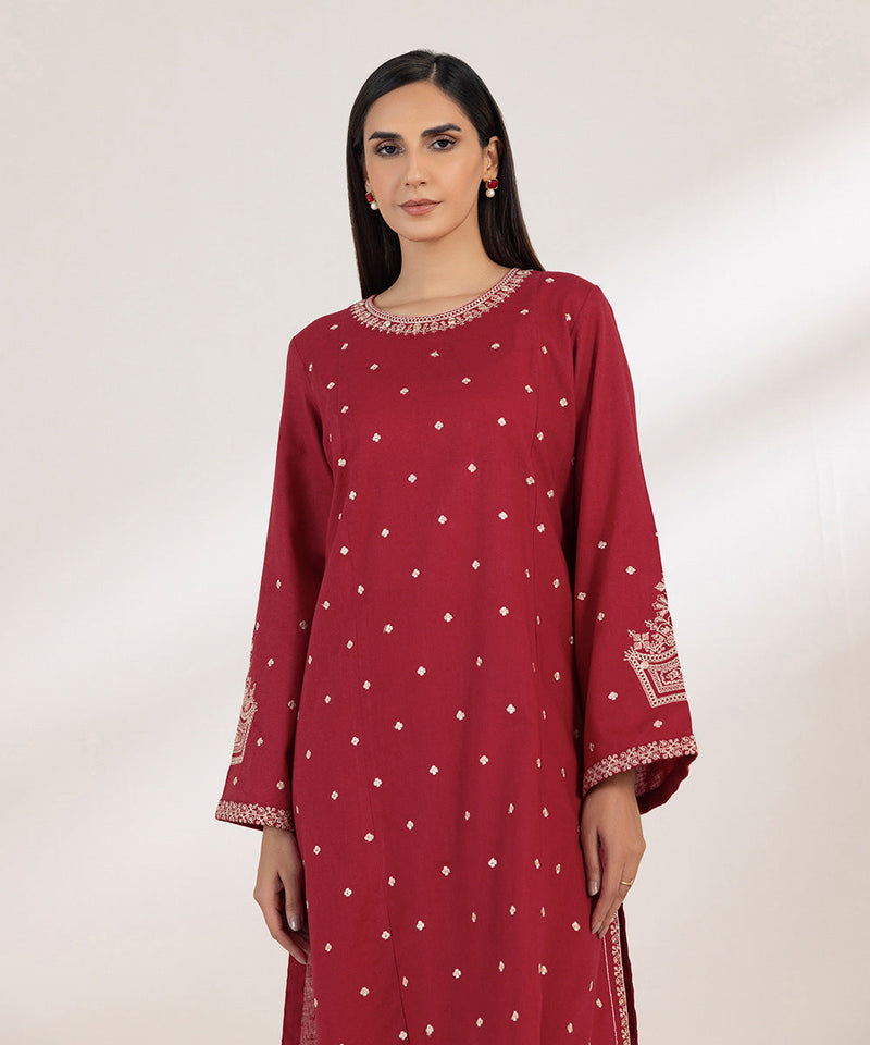 Embroidered Cotton Linen Shirt