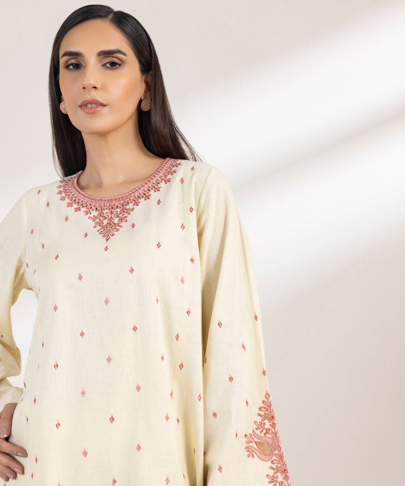 Embroidered Cotton Linen Shirt