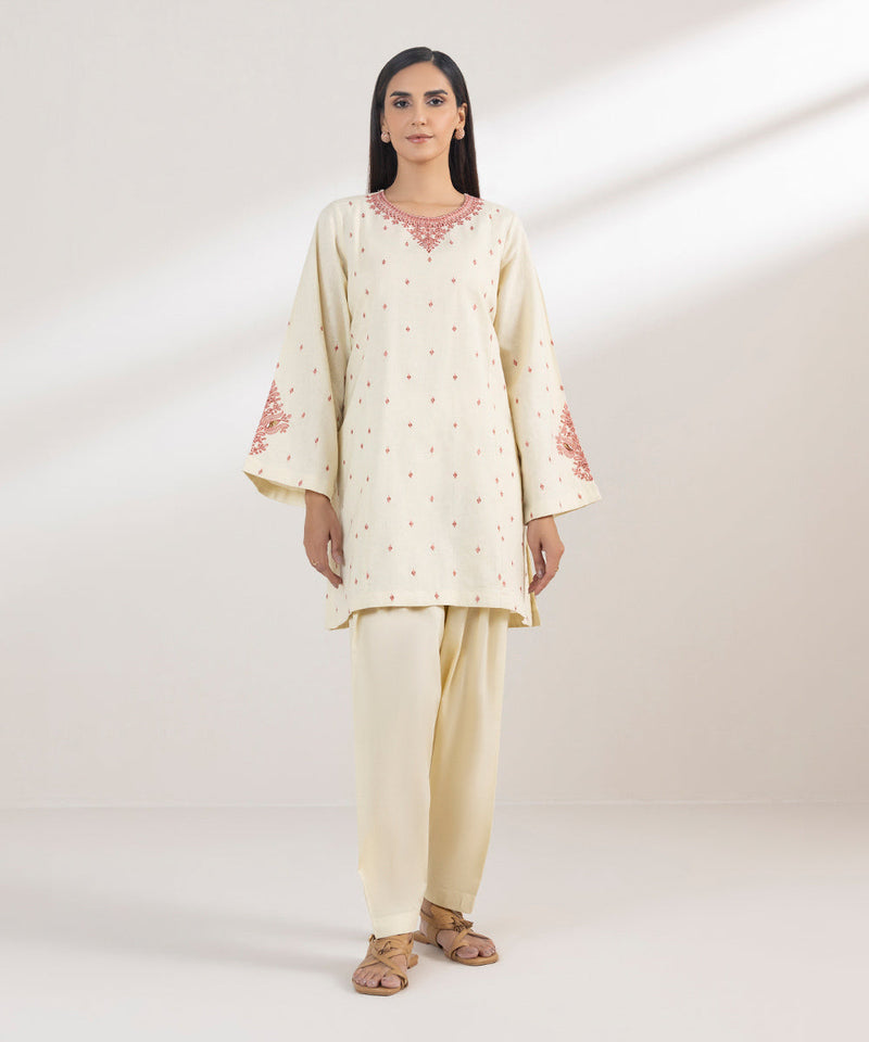 Embroidered Cotton Linen Shirt