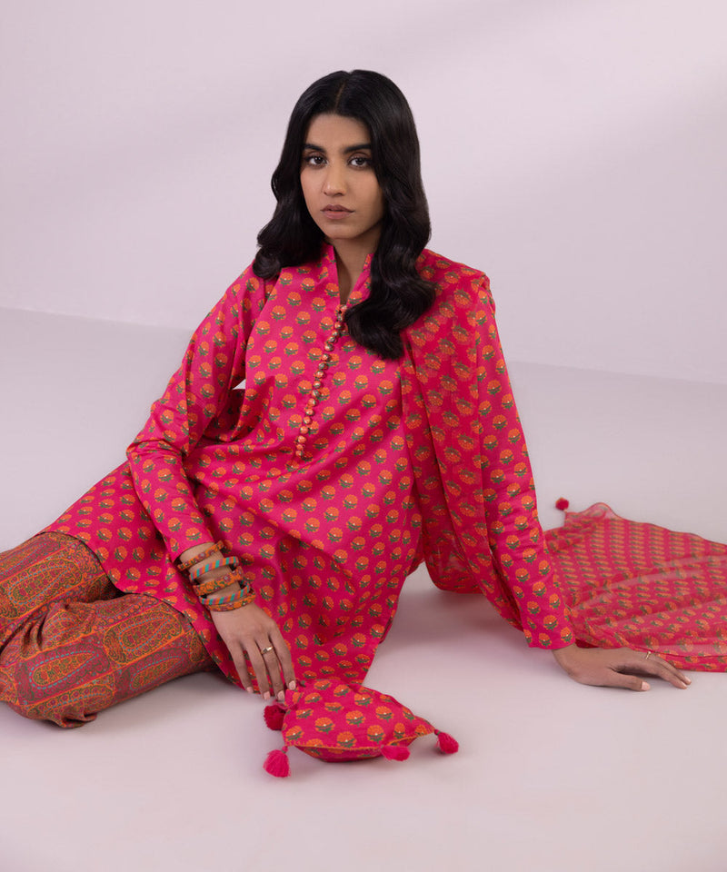 3 Piece - Printed Lawn Suit