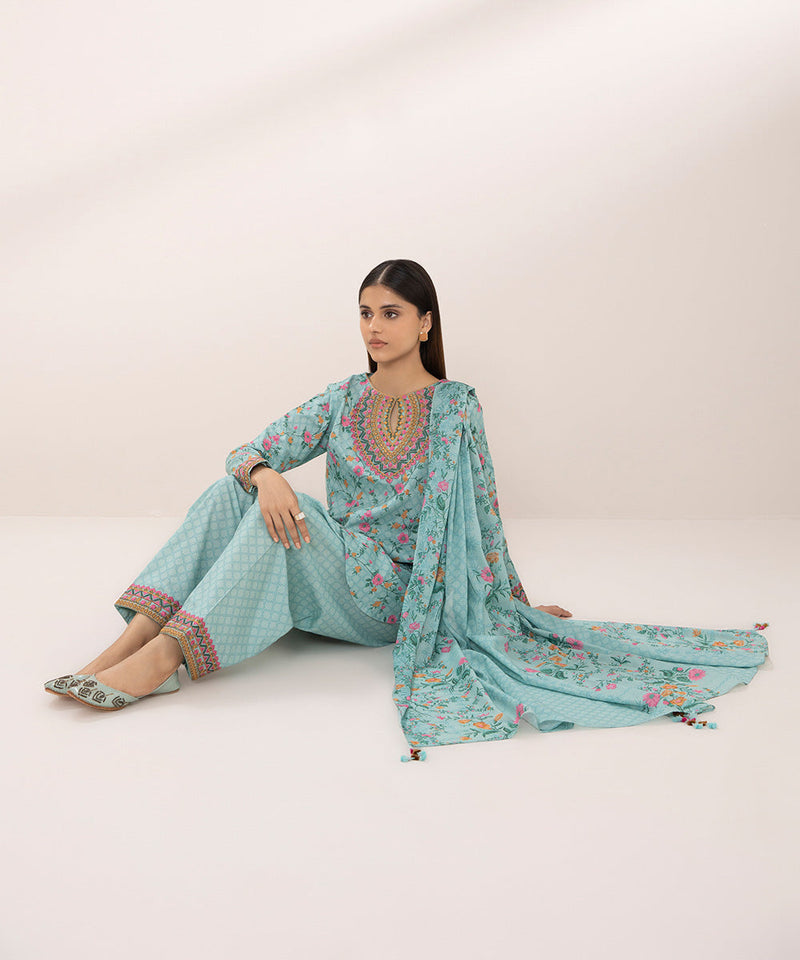 3 Piece - Embroidered Lawn Suit
