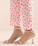 Printed Cambric Cigarette Pants