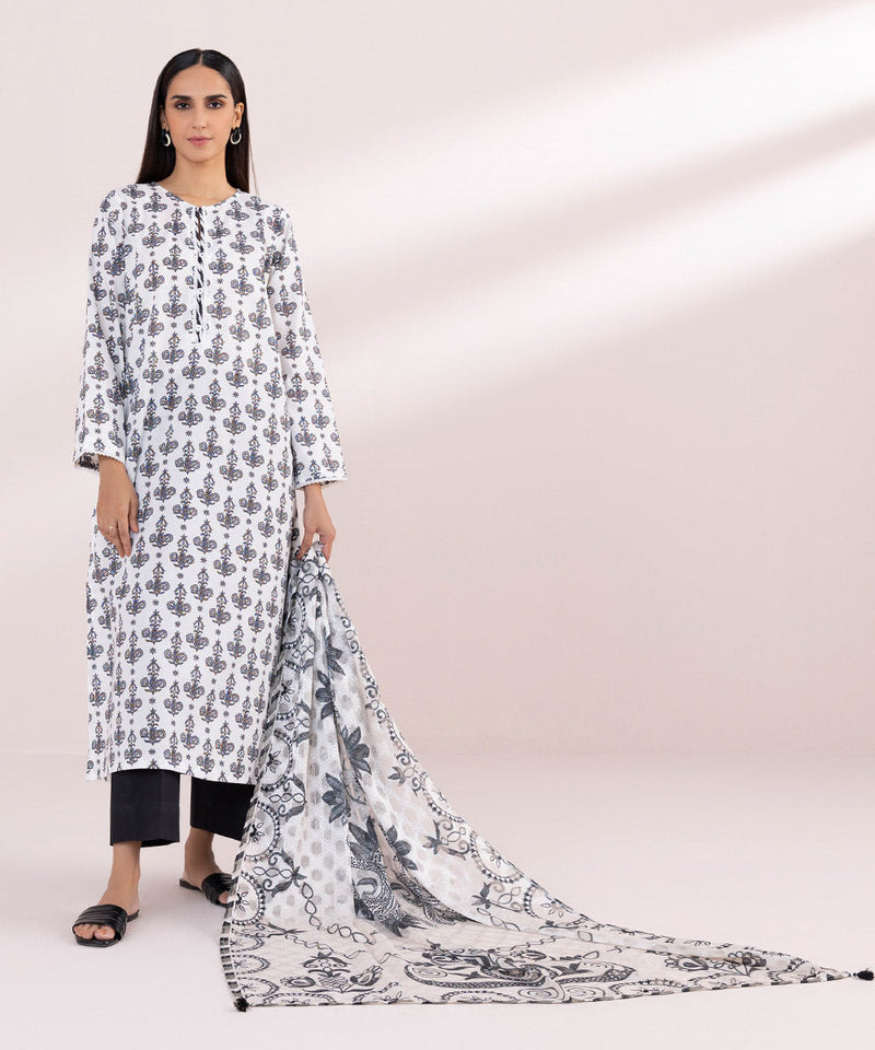 Printed Jacquard Dupatta