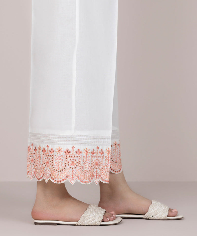 Embroidered Cambric Culottes