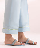 Embroidered Cambric Straight Pants