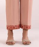 Embroidered Cambric Straight Pants