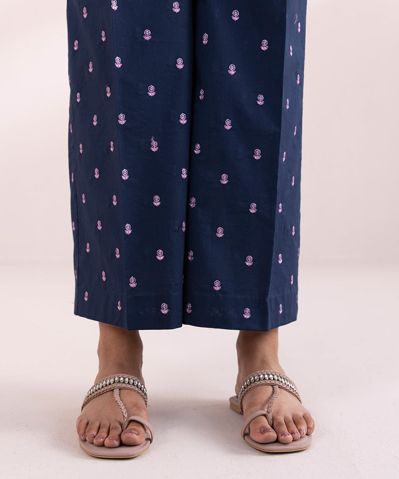 Embroidered Cambric Culottes