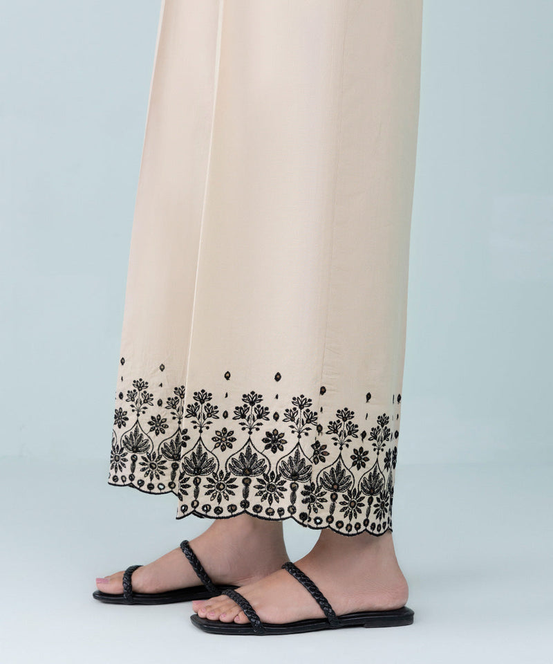 Embroidered Cambric Culottes