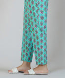 Printed Cambric Cigarette Pants