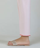 Embroidered Cambric Cigarette Pants