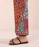 Printed Lawn Straight Pants