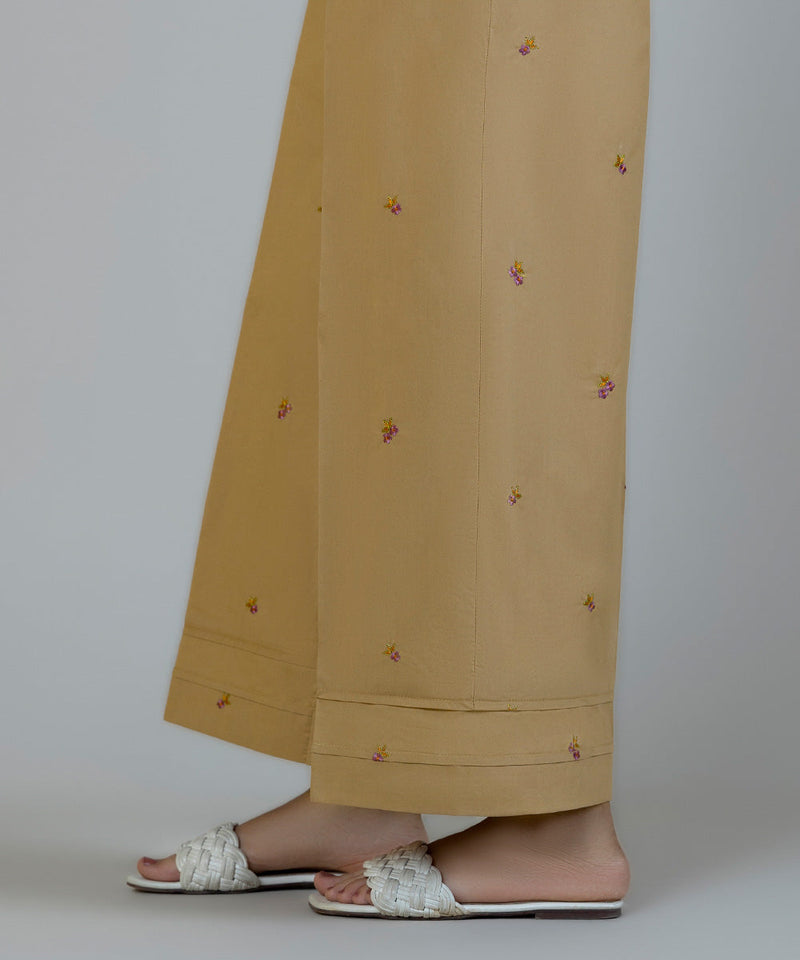 Embroidered Poplin Culottes